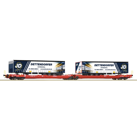Articulated double-pocket wagon T3000e, DB AG-H0